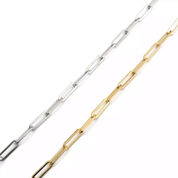 ⚜️[𝟯𝟬%𝗢𝗙𝗙|𝗯𝘂𝗻𝗱𝗹𝗲𝘀 𝟯+]⚜️Big Quad Link Silver Ankle Bracelet NEW - Picture 5 of 8